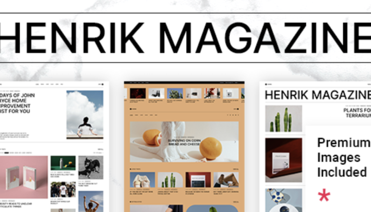 Henrik - Creative Magazine WordPress Theme