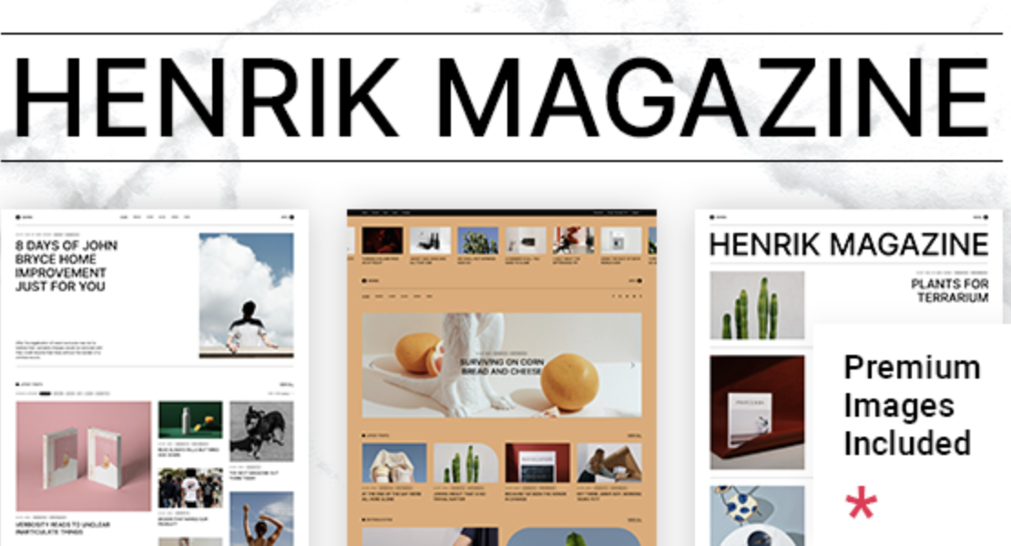 Henrik - Creative Magazine WordPress Theme