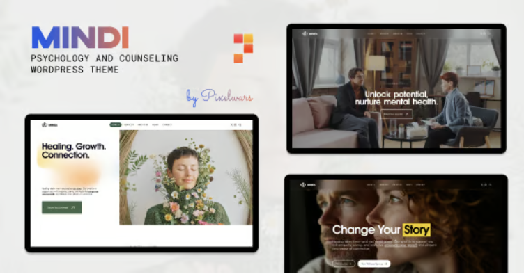 Mindi - Therapy & Psychology Counseling WordPress Theme
