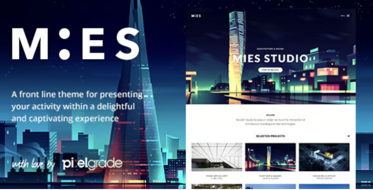 MIES - An Avant-Garde Architecture WordPress Theme