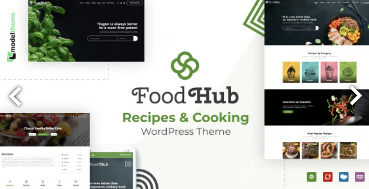 Foodhub - Recipes WordPress Theme