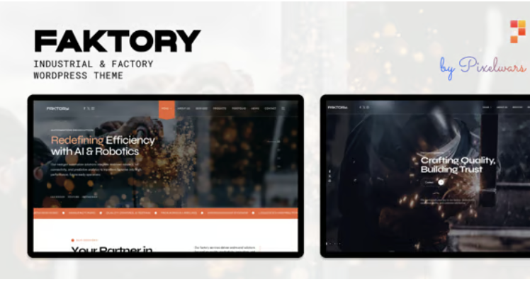 Faktory | Industrial & Factory WordPress Theme