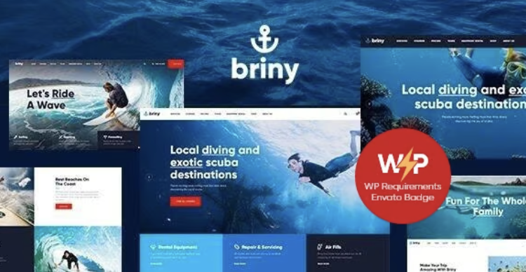 Briny | Scuba Diving & Water Sports WordPress Theme + RTL