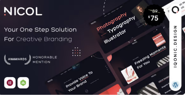 Nicol - Fiery Creative Agency WordPress Theme