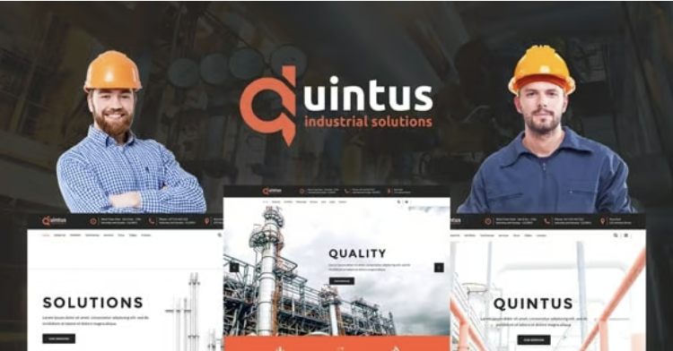Quintus - Industrial & Engineering WordPress Theme