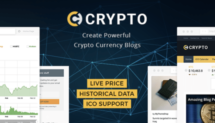 Crypto – A Bitcoin & Cryptocurrency WordPress Theme