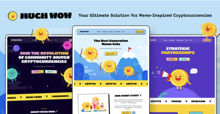 MuchWow - Meme coin ICO and Crypto HTML Template