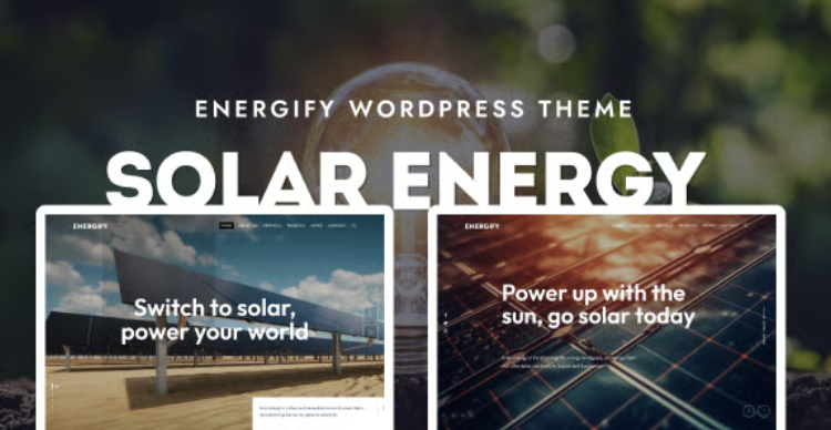 Energify - Solar & Renewable Energy WordPress Theme