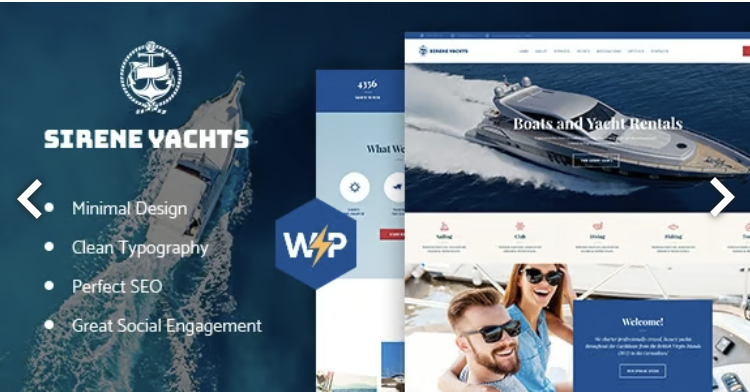 Sirene | Yacht Charter Services & Boat Rental WordPress Theme