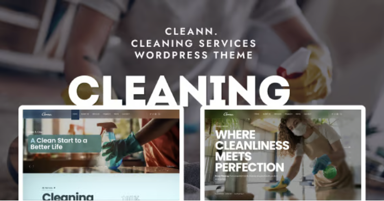 Cleann - Cleaning Services WordPress Theme