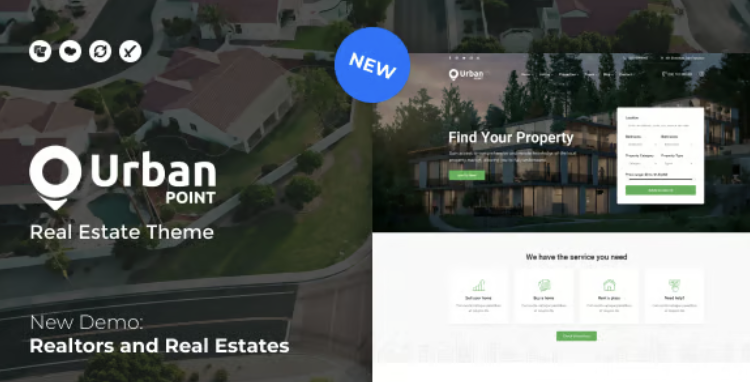 UrbanPoint - House Selling & Rental WordPress Theme