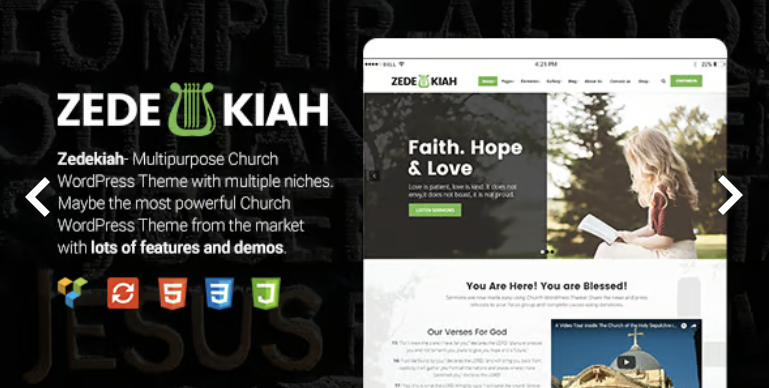 Zedekiah - MultiPurpose Church & Religion WordPress Theme 2 Zedekiah - MultiPurpose Church & Religion WordPress Theme