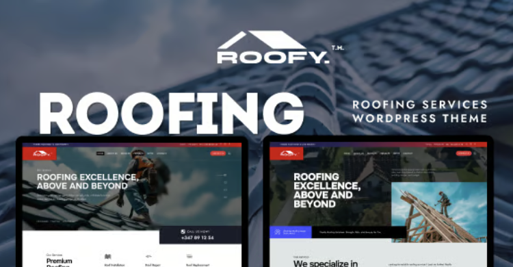 Roofy - Roofing Services WordPress Theme
