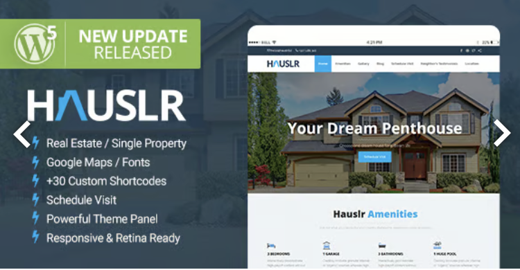 Hauslr - Single Property WordPress Theme