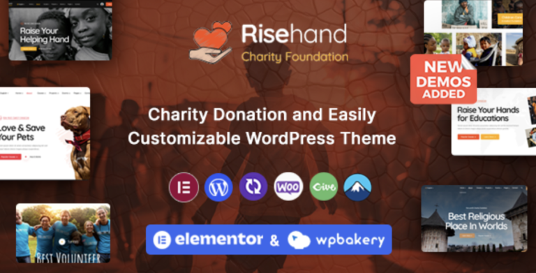 RiseHand - Charity & Donation WordPress Theme