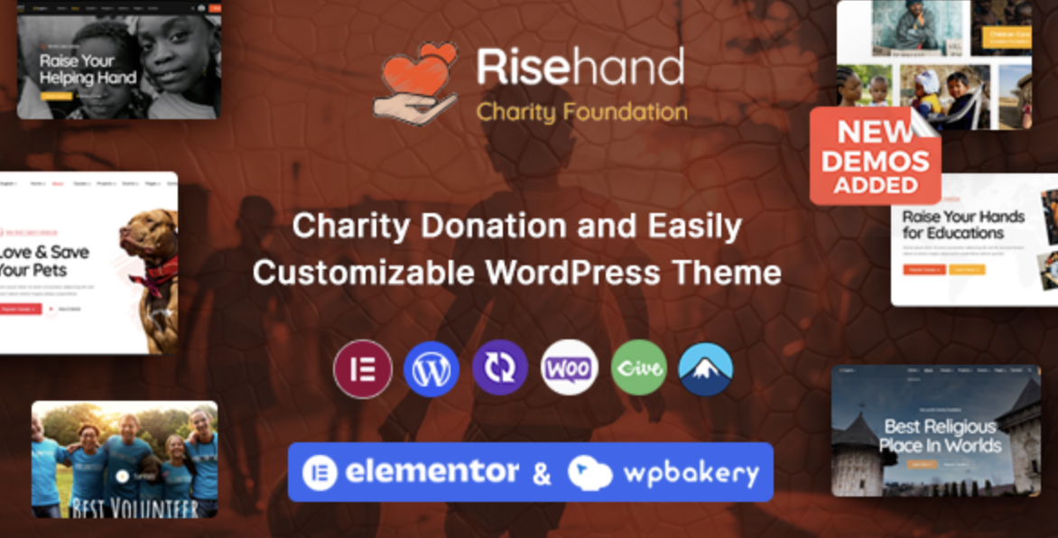 RiseHand - Charity & Donation WordPress Theme