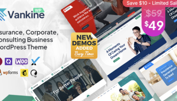 Vankine - Insurance & Consulting Business WordPress Theme
