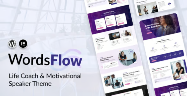 Wordsflow - Life Coach & Motivational Speaker Theme