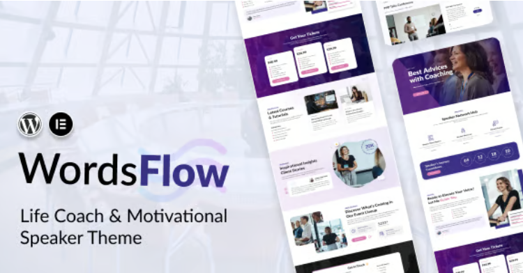 Wordsflow - Life Coach & Motivational Speaker Theme