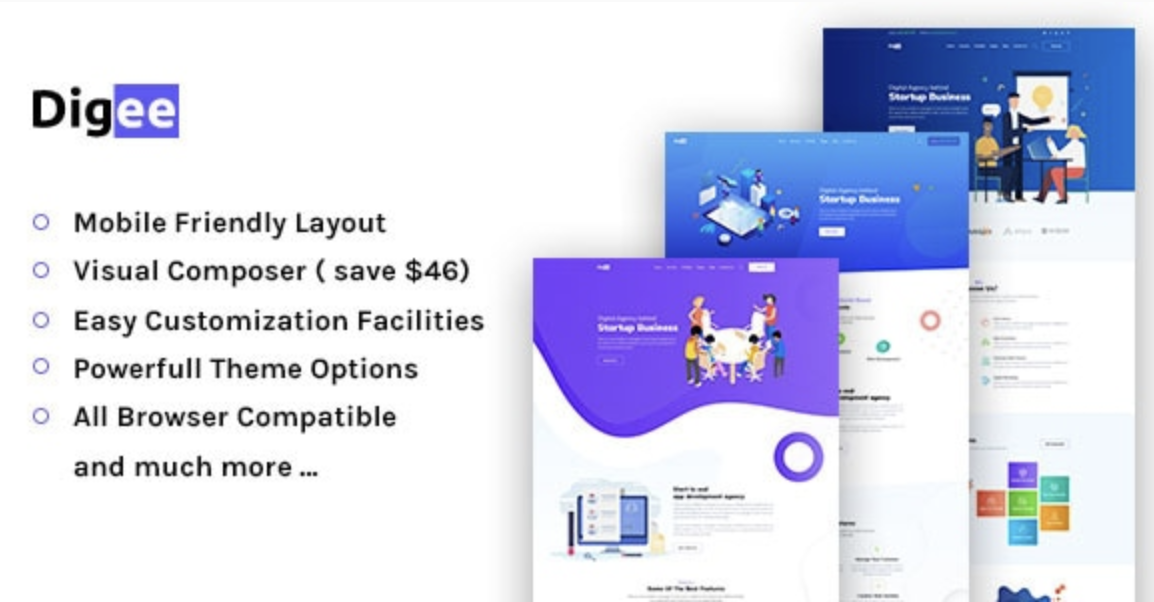 Digee - Digital Marketing Agency WordPress Theme