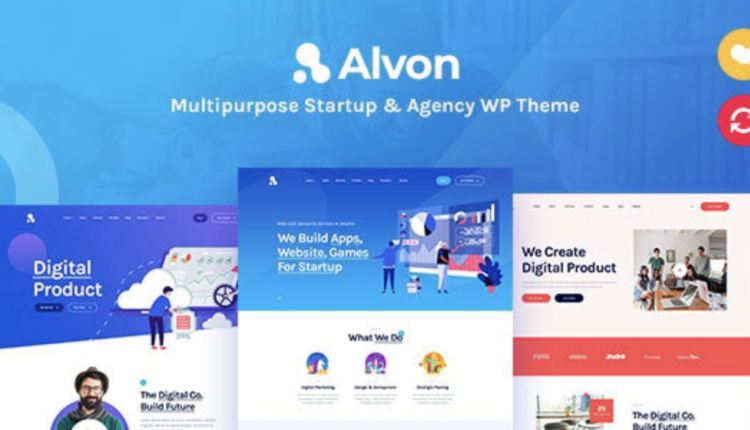 Alvon - Multipurpose Startup & Agency WordPress Theme