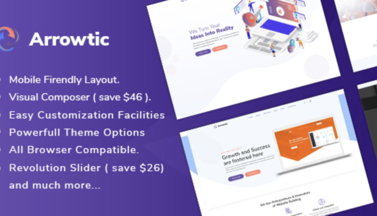 Arrowtic - Digital Marketing Agency WordPress Theme