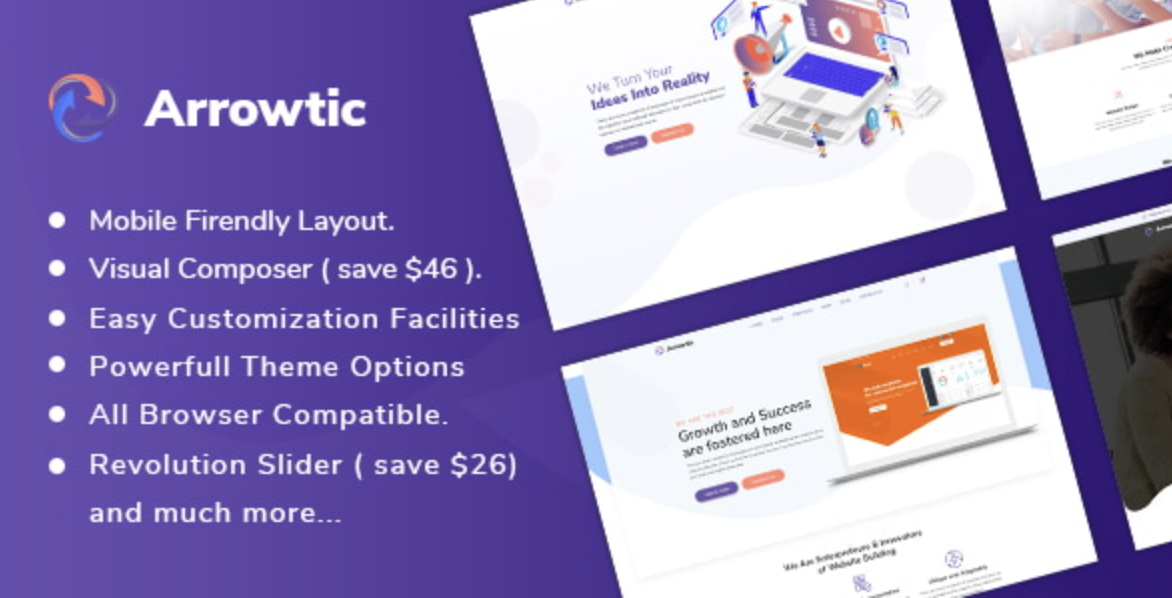 Arrowtic - Digital Marketing Agency WordPress Theme 2 Arrowtic - Digital Marketing Agency WordPress Theme