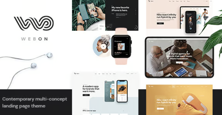 WebOn - Landing Page WordPress Theme