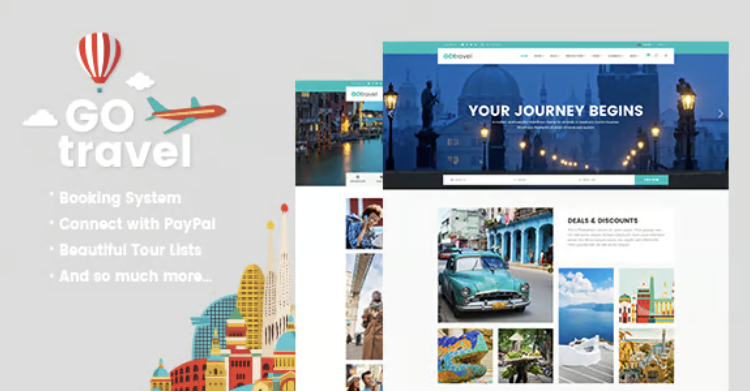 GoTravel - Travel Agency WordPress Theme