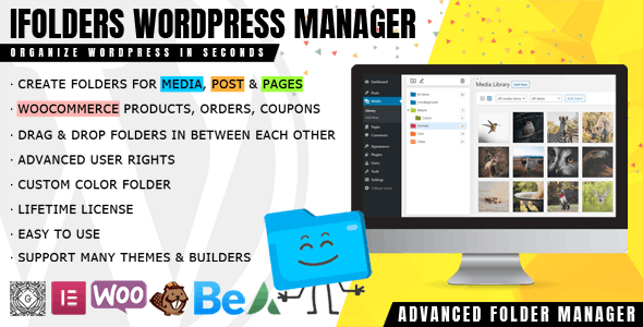 iFolders - Ultimate Folder Organizer for Media Library, Pages, Posts and Users