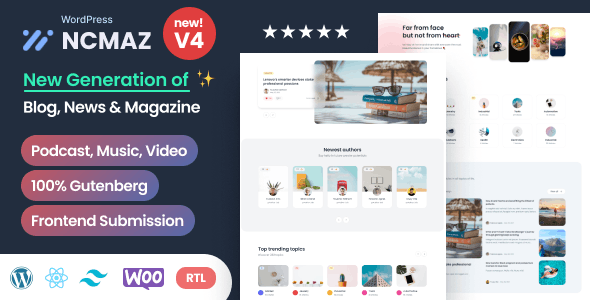 Ncmaz - News Magazine FSE WordPress Block Theme