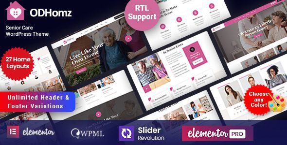 Odhomz - Elderly WordPress Theme