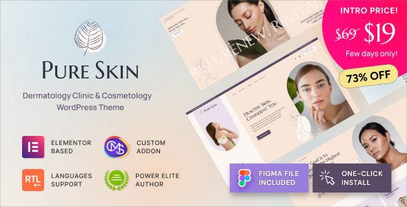 Pure Skin - Dermatology Clinic & Cosmetology WordPress Theme