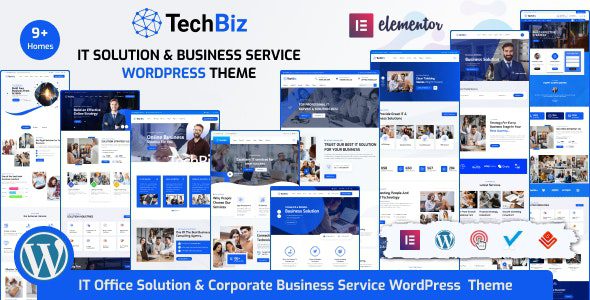 Techbiz - IT Solution & Business Consulting Service WordPress Theme