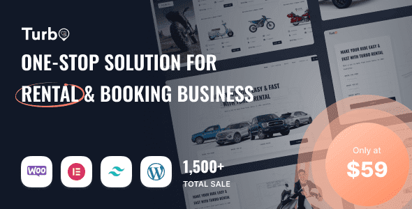 Turbo - Multipurpose WooCommerce Rental & Booking Theme