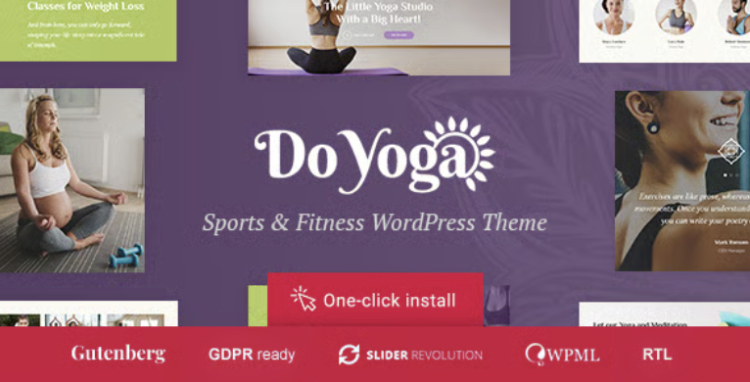 Do Yoga - Fitness Studio & Pilates Club WordPress Theme