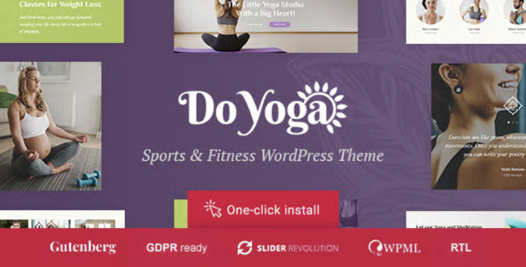 Do Yoga - Fitness Studio & Pilates Club WordPress Theme