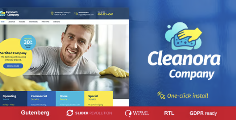 Cleanora - Cleaning Services WordPress Theme 2 Cleanora - Cleaning Services WordPress Theme