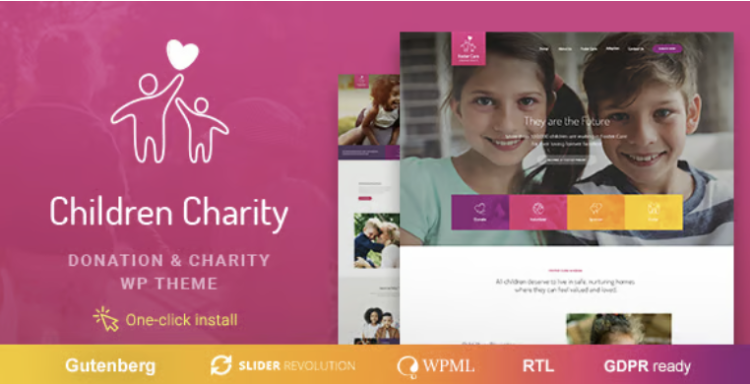 Children Charity - Nonprofit & NGO WordPress Theme
