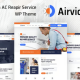 Airvice – AC Repair Services WordPress Theme + RTL