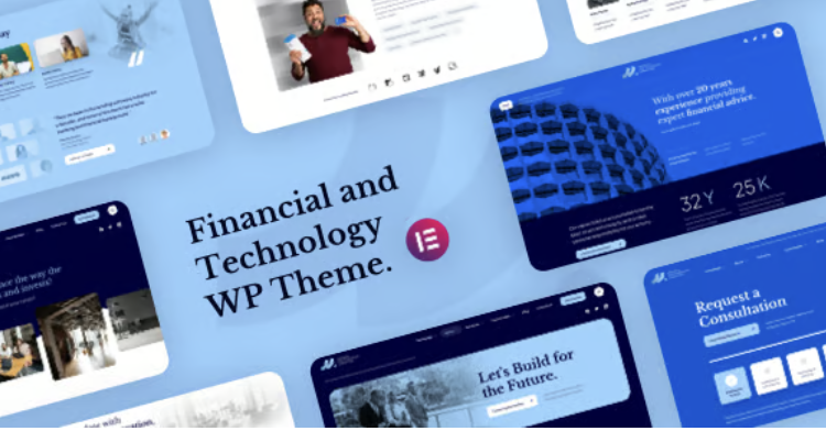 MLab - Financial and Technology WordPress Theme