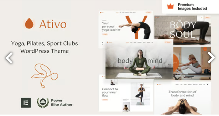 Ativo - Yoga Sports Club WordPress Theme