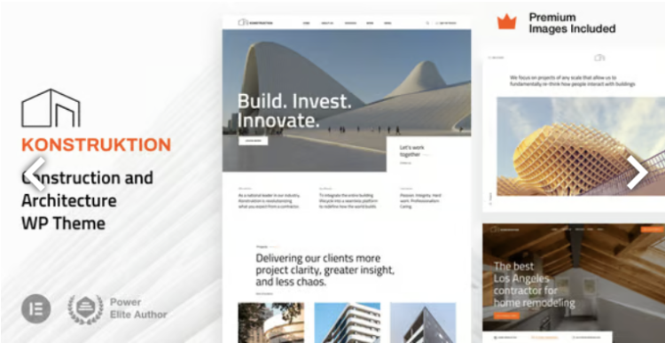 Konstruktion - Construction Architecture WordPress Theme