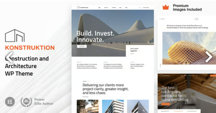Konstruktion - Construction Architecture WordPress Theme