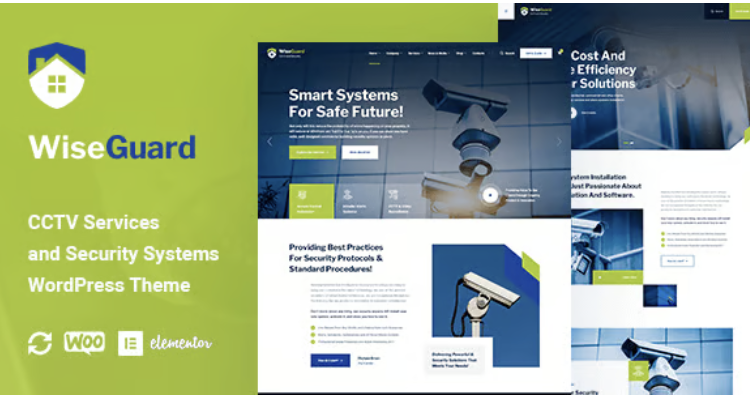 WiseGuard - CCTV and Security Systems WordPress Theme