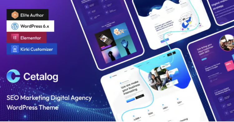 Cetalog - Marketing & SEO Agency WordPress Theme + RTL