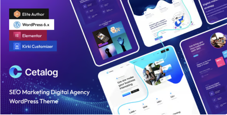 Cetalog - Marketing & SEO Agency WordPress Theme + RTL