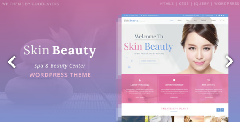 Skin Beauty - Spa WordPress