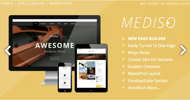 Mediso - Corporate / One-Page / Blogging WordPress