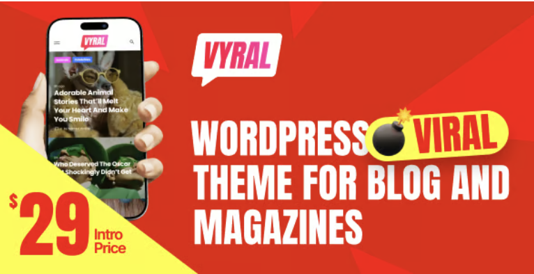 Vyral - WordPress Viral Theme for Blog and Magazines 2 Vyral - WordPress Viral Theme for Blog and Magazines